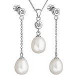 Pavona stříbrná perlová sada se zirkony 29005.1 bílá – Zboží Dáma