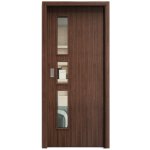 Sapeli Elegant Komfort M33 posuvné ořech americký 70 x 210 cm Čiré sklo – Hledejceny.cz