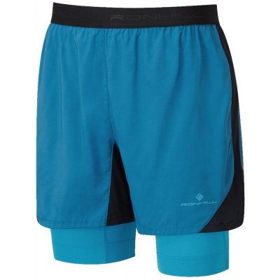 Ronhill TECH REVIVE 5 TWIN short blu/cyan – Zboží Mobilmania