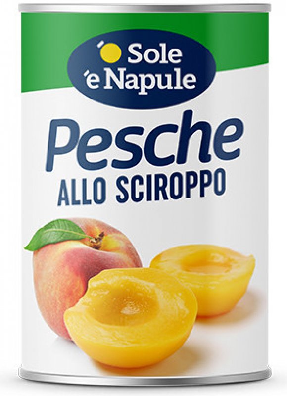 O Sole e Napule Kompot broskve v sirupu 410 g Zboží Mobilmania