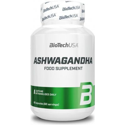Biotech USA Ashwagandha 60 kapslí – Hledejceny.cz