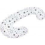 NEW BABY Povlak na kojící polštář ve tvaru C Hvězdy šedé – Zboží Dáma