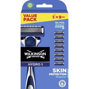 Wilkinson Sword Hydro 5 Skin Protection Regular + 9 ks hlavic