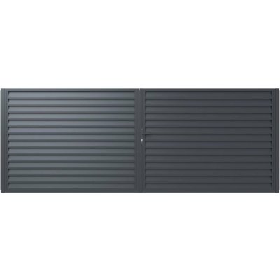 Imperial Plotová brána dvoukřídlá, ocel, 150 × 400 cm, antracitová šedá (RAL 7016) W5267 – Hledejceny.cz