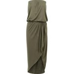 Urban Classics šaty Viscose Bandeau TB1508 olive – Zboží Mobilmania