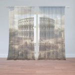 Sablio Záclony Řím Koloseum Legie: 2ks 150x250cm – Hledejceny.cz