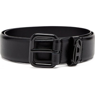 Diesel opasek OVAL D LOGO B-1DR OVAL D LOOP SHINY BLACK – Zboží Dáma