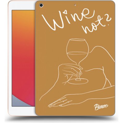 Picasee silikonový černý obal pro Apple iPad 10.2" 2020 8. gen Wine not