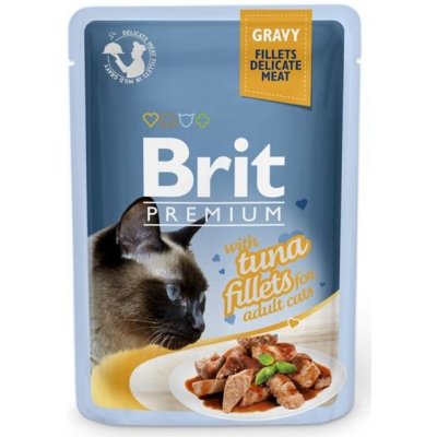 Brit Premium Cat Delicate Fillets in Gravy with Tun 85 g