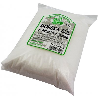 Zdraví z přírody mořská sůl z Atlantiku jemná 1 kg