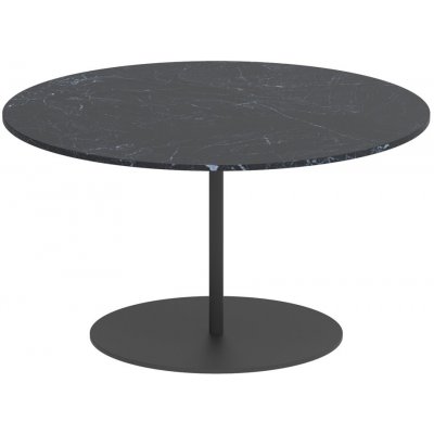 Royal Botania Odkládací stolek Butler, kulatý 75x40 cm, rám nerezová ocel anthracite, deska keramika ceppo dolomitica – Hledejceny.cz