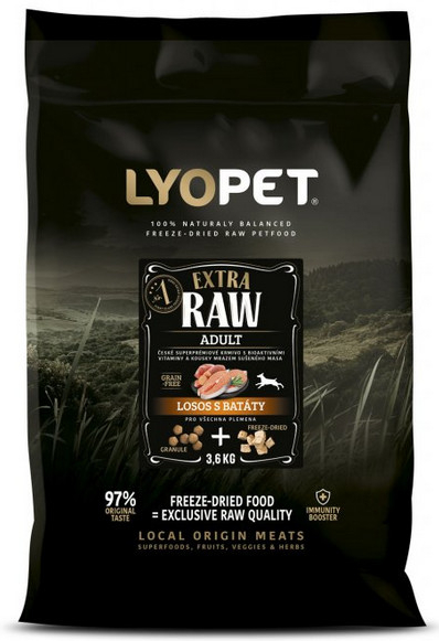 Lyopet RAW losos bezobilné 10,8 kg