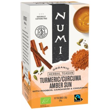 Numi Bio kurkumový čaj s kořením Amber Sun 18 sáčků