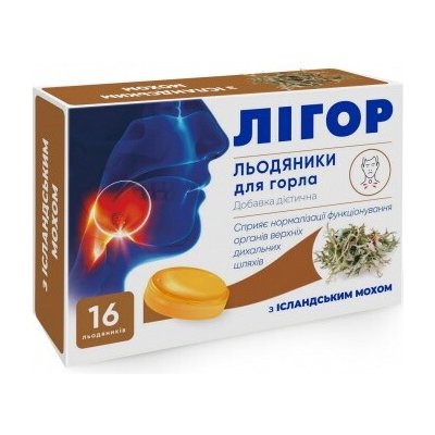 Pastilky Ligor s islandským lišejníkem T10216 pastilek – Hledejceny.cz