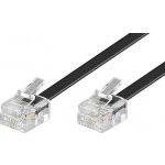 Goobay Kabel telefonní s konektory RJ11, 6/4, černý – Zboží Mobilmania
