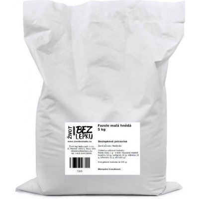 Život bez lepku Fazole malá hnědá 5 kg – Zboží Dáma