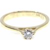 Prsteny Diante Zlatý prsten s briliantem CKW6241Y 1
