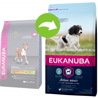 Eukanuba Adult Medium Breed Kuřecí 2 x 15 kg