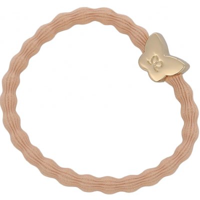 By Eloise London Gold Butterfly Gumička na vlasy pro ženy barva Peach – Zboží Mobilmania