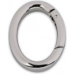 Karabina oválná na kabelky / kroužek na klíče - nikl – Zbozi.Blesk.cz