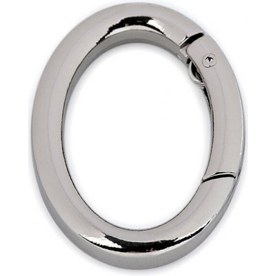 Karabina oválná na kabelky / kroužek na klíče - nikl – Zbozi.Blesk.cz