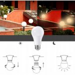 Berge LED žárovka E27 11W se soumrakovým senzorem neutrální bílá Z-SM-E27-11W-4000K – Zboží Živě