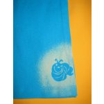 Pletex ČR Leginy do zvonu tyrkysově modrá Motiv žirafa – Zboží Dáma