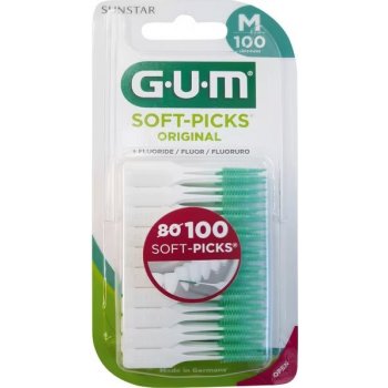 GUM Soft Picks Original mezizubní kartáčky medium 100 ks