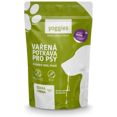 Yoggies Vařená potrava pro psy Vánoční husa na švestkách se skořicí 650 g – Zboží Mobilmania