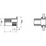 Nýtovací matice s plochou hlavou M3 / balení 500 ks – Hledejceny.cz