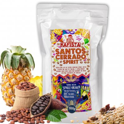Kafista Santos Cerrado Spirit Natural zrnková 0,5 kg – Hledejceny.cz