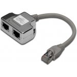 PremiumCord Modulární RJ45 distributor 1 port ISDN + 1 port RJ45 10/100Base T – Zboží Živě