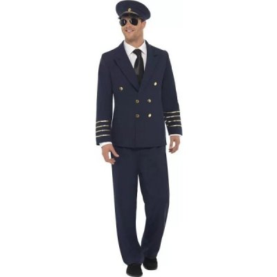 Fever Pilot Costume Navy Blue 28621 – Zbozi.Blesk.cz