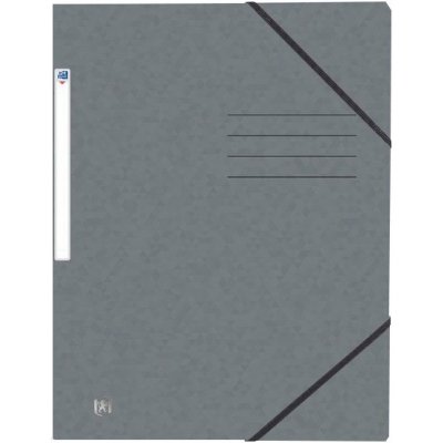 Oxford A4 desky s gumičkou šedé – Zboží Mobilmania