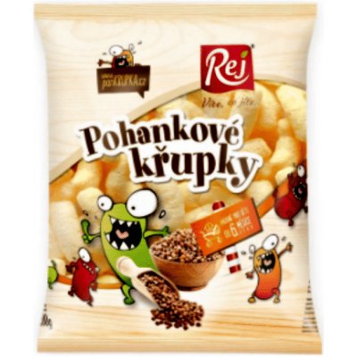 Rej pohankové křupky bez soli 100% pohanka 100 g – Zbozi.Blesk.cz