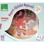 Vilac Dřevěné magnetky velká abeceda 56 ks – Zboží Dáma