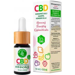 Zelená Země CBD kapky s ovocnou příchutí 5% 10 ml