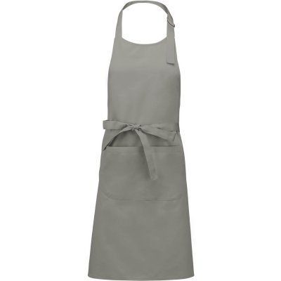 Kariban Zástěra Sommelier K890 s laclem COT20K89003999-light grey Šedá světlá – Hledejceny.cz