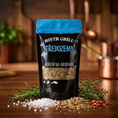 Mistr grilu Grilovací koření Středozemní 120 g – Sleviste.cz