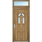 OknaDvereNaMiru.cz Vchodové dveře 3D Linda 3 + Nadsvětlík bílá 105 x 220 cm – Hledejceny.cz