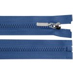 Zip kostěný dělitelný No 5 délka 70 cm - bundový s ozdobným jezdcem barva 220 modrá jeans - tmavá – Hledejceny.cz