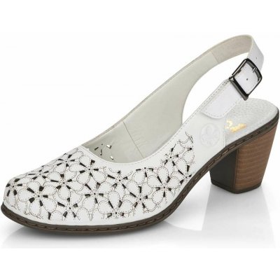 Rieker dámské lodičky 40981-80 bílá – Sleviste.cz