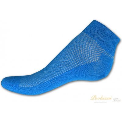 Nepon Dětské kotníkové ponožky Mřížka modrá