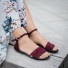 Dámské sandály LEGUANO JARA Bordeaux Dámské barefoot sandály