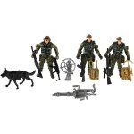 Teddies Sada vojáci se psem s doplňky 12ks plast v sáčku 17x20x3cm – Zboží Dáma