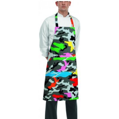 Egochef zástěra ke krku barevný maskáč E-6103149A – Hledejceny.cz