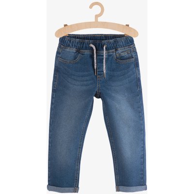 Chlapecké pohodlné džíny s ohrnutím Modrá – Zboží Mobilmania