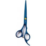 FOX Blue Rose Profesionální kadeřnické nůžky na vlasy pro praváky 6´ modré – Zboží Dáma