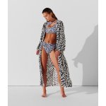 Karl Lagerfeld plážové oblečení ANIMAL PRINT kimoNO černá – Zboží Mobilmania