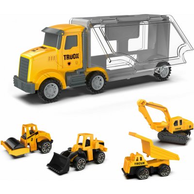 Wiky Vehicles nákladní stavební stroje box na autíčka set 28 cm 4 ks český obal – Zboží Dáma